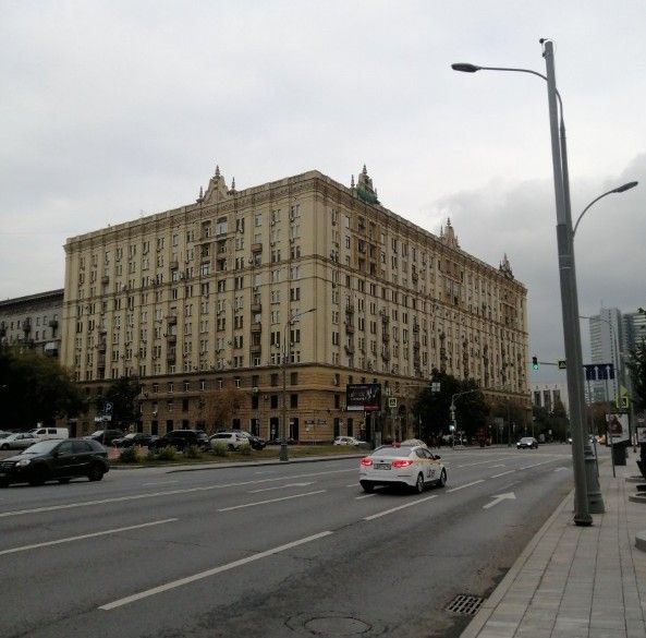 фасад дома, здание по адресу г Москва, Краснопресненская наб, д 2/1